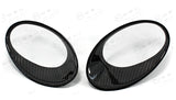 Koshi Carbon Fibre Headlights Frame Cover - 500 Abarth