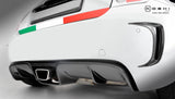 Koshi Carbon Fibre Central Exhaust Diffuser - 595 Abarth 2016>