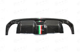 Koshi Carbon Fibre Rear Diffuser - 595 Abarth 2016> (Post-Facelift)