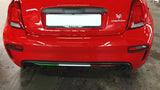 Koshi Carbon Fibre Rear Diffuser Lip Cover - 595 Abarth 2016>