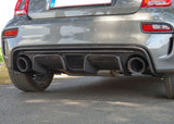 Koshi Carbon Fibre Rear Diffuser Lip Cover - 595 Abarth 2016>