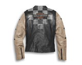 Harley Davidson Women's Vintage Race-Inspired Leather Jacket - Partsworld-UK - HD97003-20VW/022L