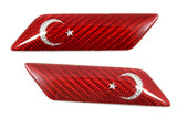 Koshi Carbon Fibre Fender Emblem w/ Choice of Flag