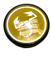 Yellow Alloy Wheel Centre Cap - 500 Abarth Tributo Ferrari 51892002