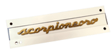 Badge "Scorpioneoro" in Gold- 500 Abarth 735730111