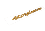 Badge "Scorpioneoro" in Gold- 500 Abarth 735730111