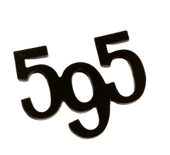 '595' Badge - Various colours - Partsworld-UK - PWTMC-595BADGE-BLACK