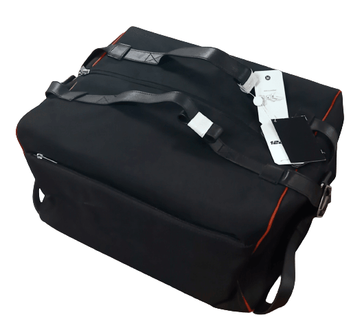 Toiletry Bag, Black with Red Piping Fiat Abarth 124
