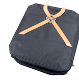 Boot Rack Bag, Black with Tan Piping - 124 - Partsworld-UK - 6002350141