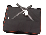 Garment Bag, Black with Red Piping - 124