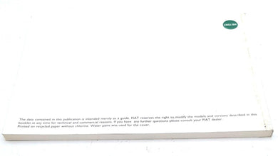 Fiat Multipla Owners Manual Handbook - Partsworld-UK - 60345226