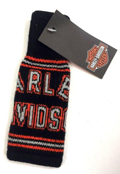 Harley Davidson Orange Knitted Beer Bottle Cooler BZ128530